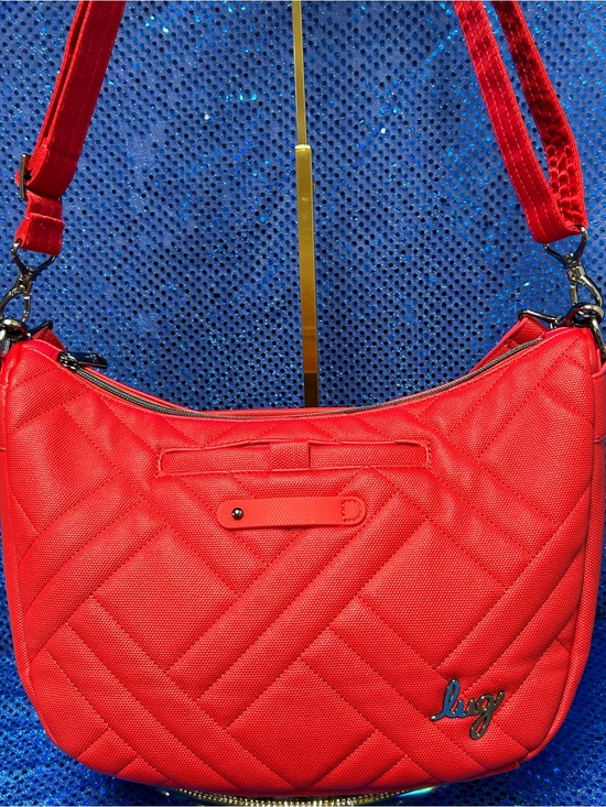 lug Handbags - lug Red Quilted Shoulder Bag Approx 12 x 9 x 6